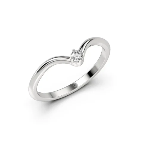 Anillo de Compromiso Solitario Aeterna Platino