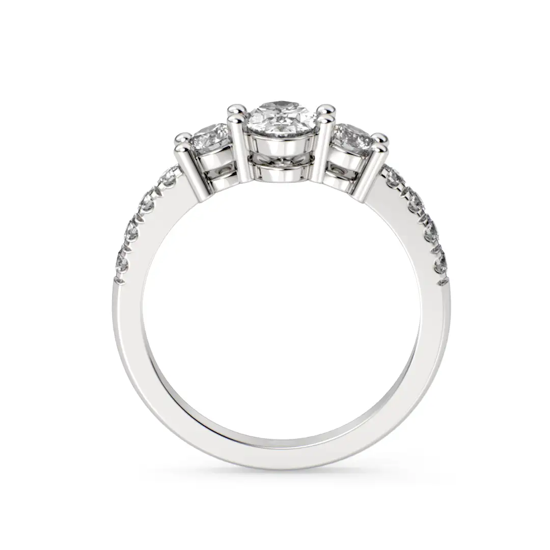 Anillo de Compromiso Tricillo Aeterna Lux Platino Anillo de Compromiso Tricillo Aeterna Lux Platino - Imagen 6