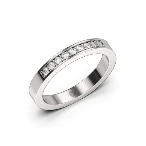 Anillo de Compromiso Cintillo Aidon Platino