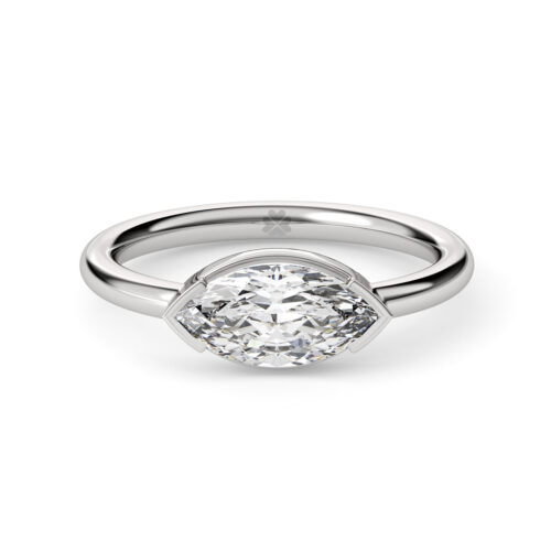 Anillo de Compromiso Solitario Artemis Oro Blanco 18kt Anillo de compromiso ARTEMIS en oro blanco 18k Fairmined o platino responsable 950 con diamante de laboratorio disponible en tamaños de 100, 150 o 200 puntos