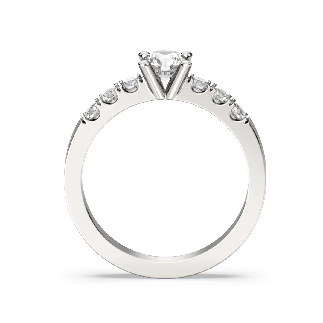 Anillo de Compromiso Solitario Auri Platino Anillo de Compromiso Solitario Auri Platino - Imagen 6