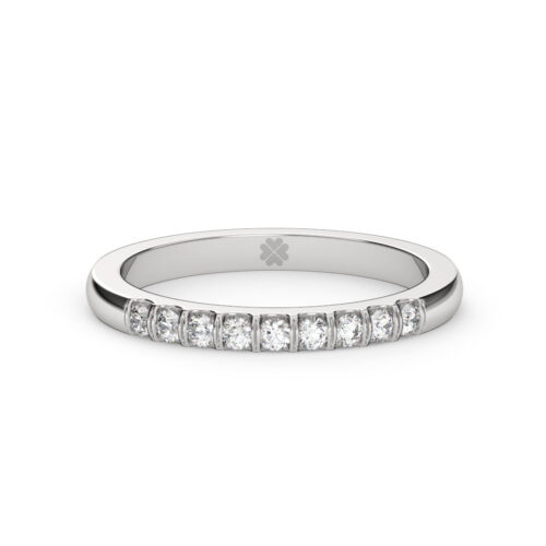 Anillo de Compromiso Cintillo Cinis Oro Blanco 18kt Anillo de compromiso CINIS en oro blanco 18k Fairmined o platino responsable 950 con diamante de 2 o 3 puntos originario de Canadá