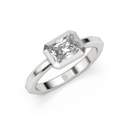 Anillo de Compromiso Solitario Chloe Oro Blanco 18kt Anillo de compromiso CHLOE en oro blanco 18k Fairmined o platino responsable 950 con diamante de laboratorio disponible en 100, 150 o 200 puntos
