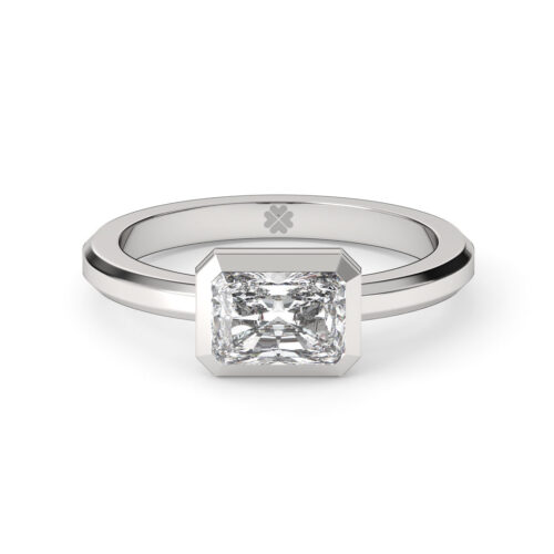 Anillo de Compromiso Solitario Chloe Oro Blanco 18kt Anillo de compromiso CHLOE en oro blanco 18k Fairmined o platino responsable 950 con diamante de laboratorio disponible en 100, 150 o 200 puntos
