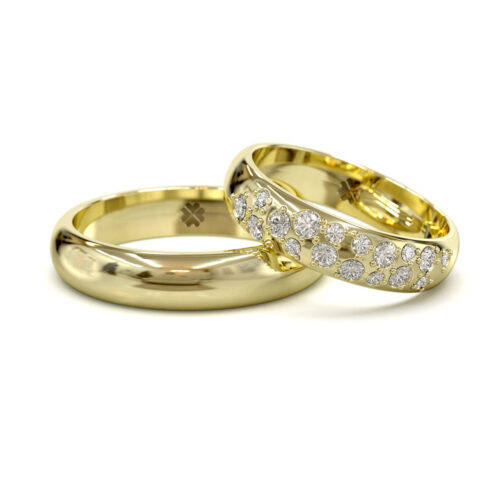 Argollas de Matrimonio Comet Oro Amarillo 18kt Alternative view of Argollas de Matrimonio Comet Oro Amarillo 18kt