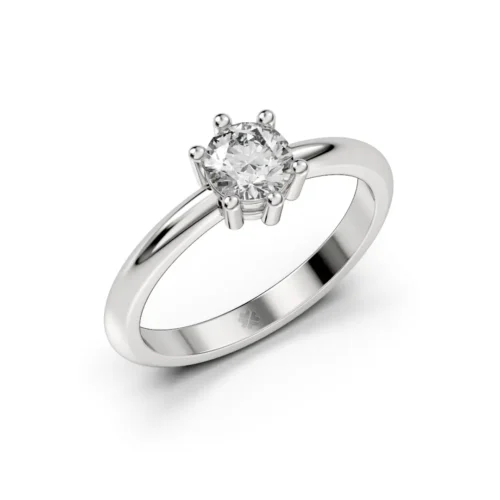 Anillo de Compromiso Solitario Cor Aeternum Platino