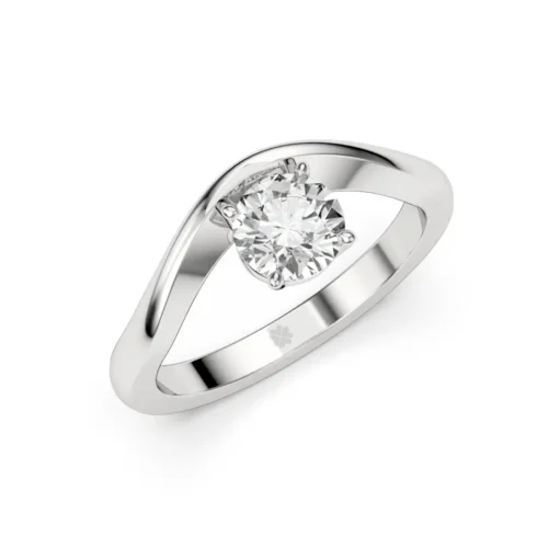 Anillo de Compromiso Solitario Cosmos Platino