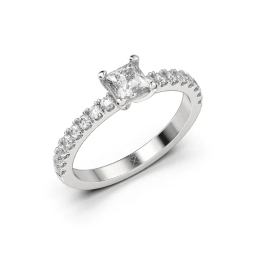 Anillo de Compromiso Solitario Devotio Platino