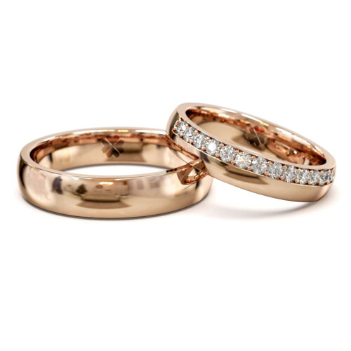 Argollas de Matrimonio Dreams Oro Rosa 18kt Alternative view of Argollas de Matrimonio Dreams Oro Rosa 18kt