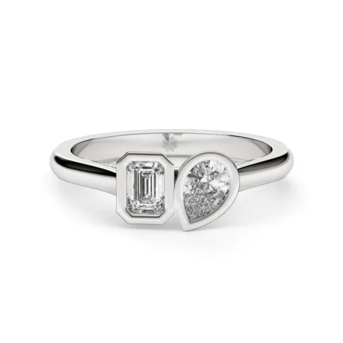 Anillo de Compromiso Duetto Dualis Oro Blanco 18kt