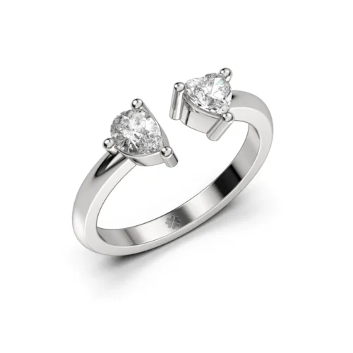 Anillo de Compromiso Duetto Amoris Platino