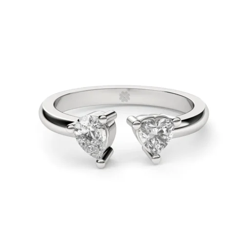 Anillo de Compromiso Duetto Amoris Oro Blanco 18kt