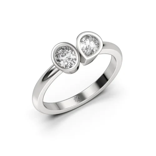 Anillo de Compromiso Duetto Nexus Platino