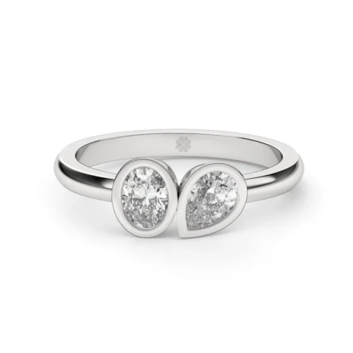 Anillo de Compromiso Duetto Nexus Oro Blanco 18kt