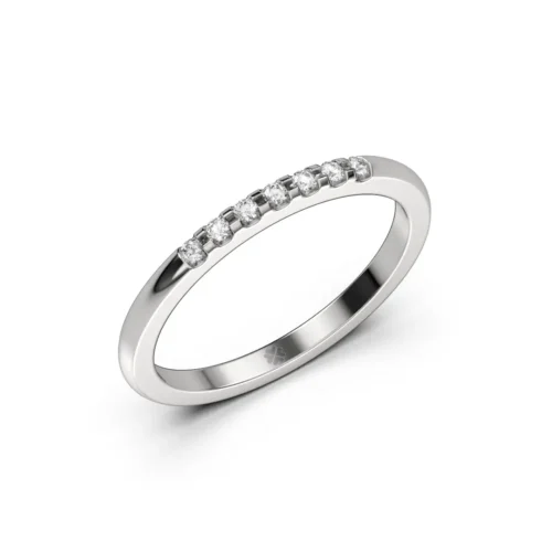 Anillo de Compromiso Cintillo Eros Platino