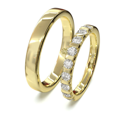 Argollas de Matrimonio Eternel II Oro Amarillo 18kt Argollas de Matrimonio Eternel II Oro Amarillo 18kt