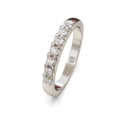 Alternative view of Argolla de Matrimonio Eternel Ice Oro Blanco 18kt o Platino