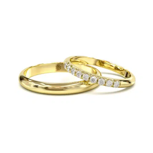 Alternative view of Argollas de Matrimonio Eternel Oro Amarillo 18kt