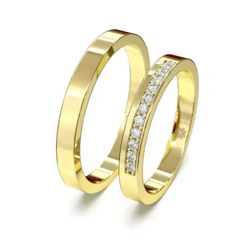 Argollas de Matrimonio Eternite Oro Amarillo 18kt