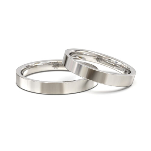 Argollas de Matrimonio Eternite W Oro Blanco 18kt o Platino Alternative view of Argollas de Matrimonio Eternite W Oro Blanco 18kt o Platino