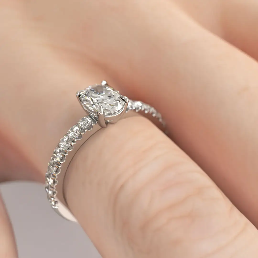 Anillo de Compromiso Solitario Foedus Platino Anillo de Compromiso Solitario Foedus Platino - Imagen 4