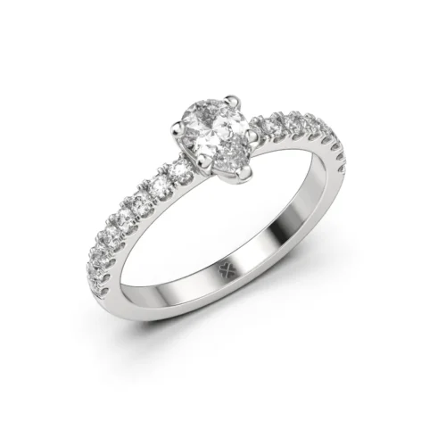 Anillo de Compromiso Solitario Fidelis Platino