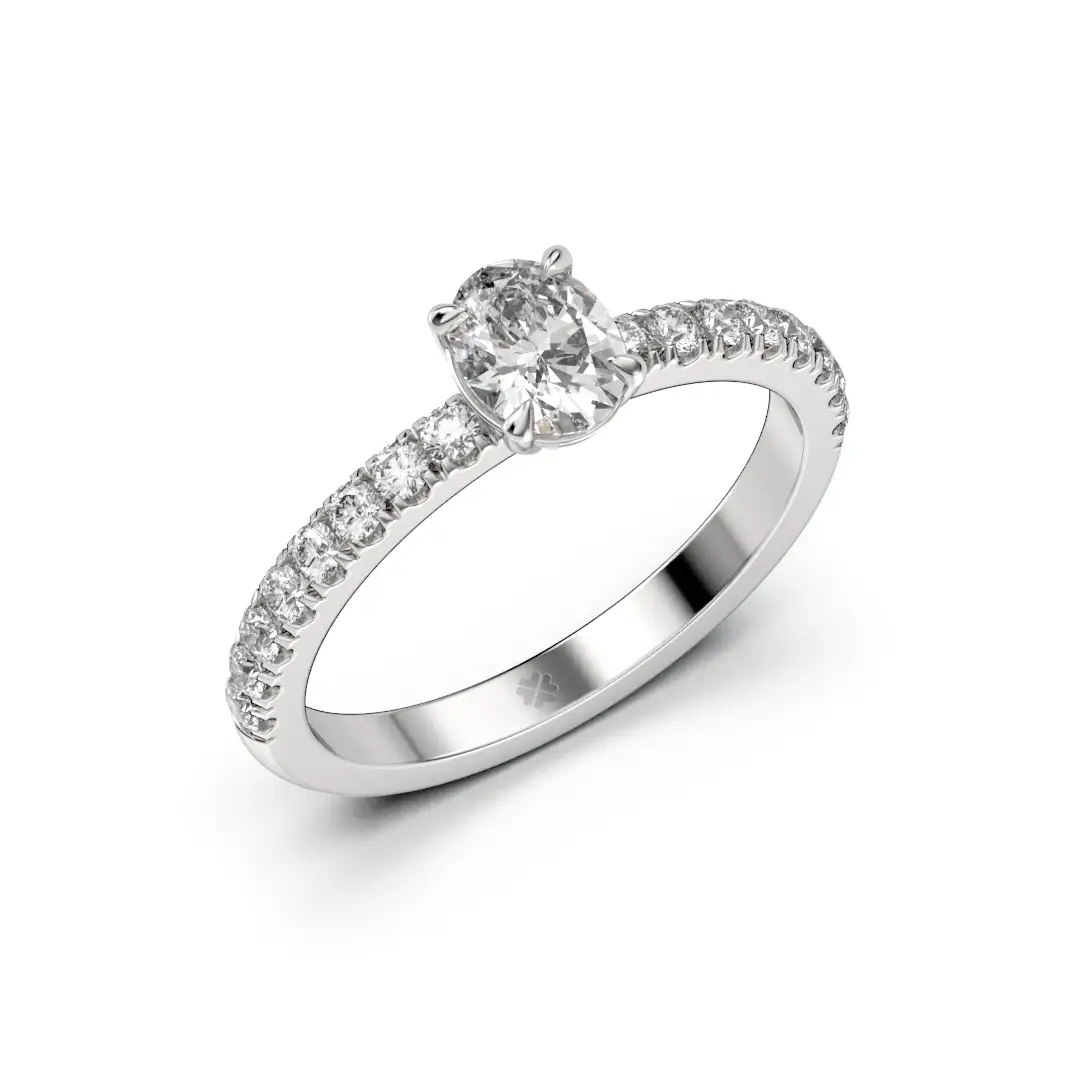 Anillo de Compromiso Solitario Foedus Platino Anillo de Compromiso Solitario Foedus Platino