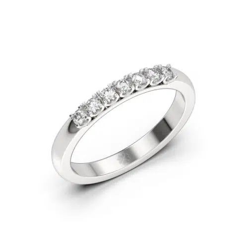 Anillo de compromiso HELIOS en oro blanco 18k Fairmined o platino responsable 950 con diamante de 3 o 5 puntos, de laboratorio