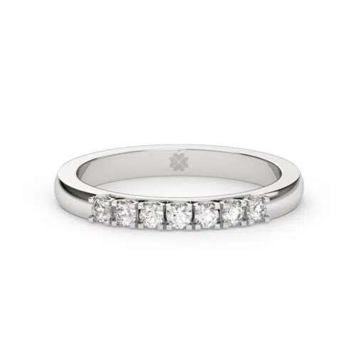 Anillo de compromiso HELIOS en oro blanco 18k Fairmined o platino responsable 950 con diamante de 3 o 5 puntos, de laboratorio