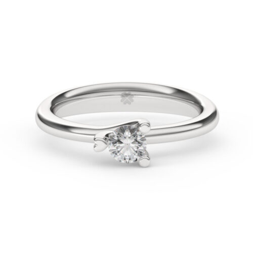 Anillo de Compromiso Solitario Hydrus Oro Blanco 18kt Anillo de compromiso HYDRUS en oro blanco 18k Fairmined o platino responsable 950, disponible con diamantes de 30, 50 o 100 puntos de origen en laboratorio