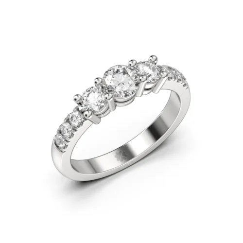 Anillo de Compromiso Tricillo Ignis Lux Platino