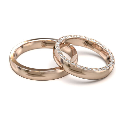 Argollas de Matrimonio Infinie Oro Rosa 18kt Alternative view of Argollas de Matrimonio Infinie Oro Rosa 18kt
