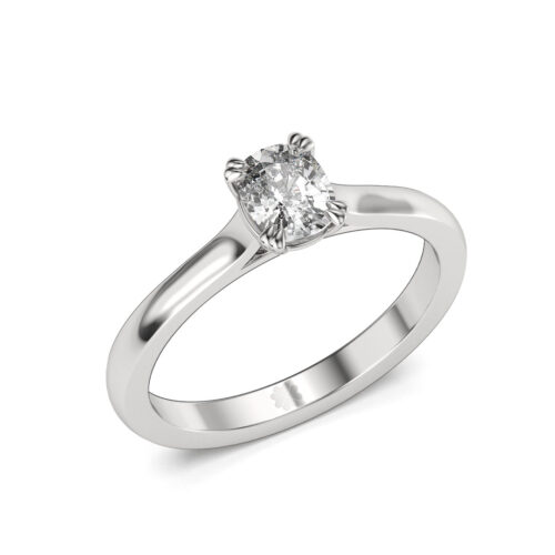Anillo de Compromiso Solitario Lacus Oro Blanco 18kt Anillo de compromiso LACUS en oro blanco 18k Fairmined o platino responsable 950 con diamante de 50, 100 o 150 puntos de origen en laboratorio