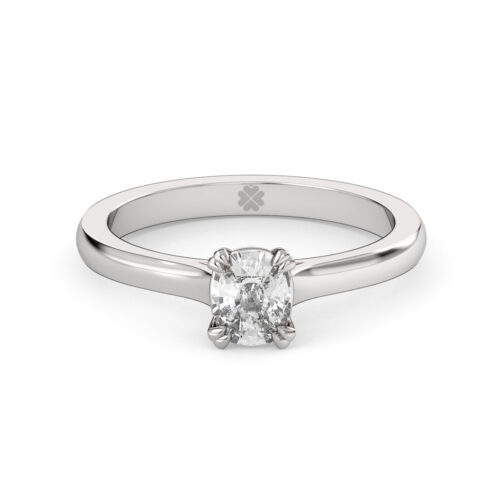 Anillo de Compromiso Solitario Lacus Oro Blanco 18kt Anillo de compromiso LACUS en oro blanco 18k Fairmined o platino responsable 950 con diamante de 50, 100 o 150 puntos de origen en laboratorio