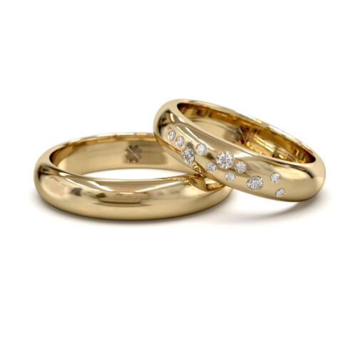 Argollas de Matrimonio Light Oro Miel 18kt Alternative view of Argollas de Matrimonio Light Oro Miel 18kt