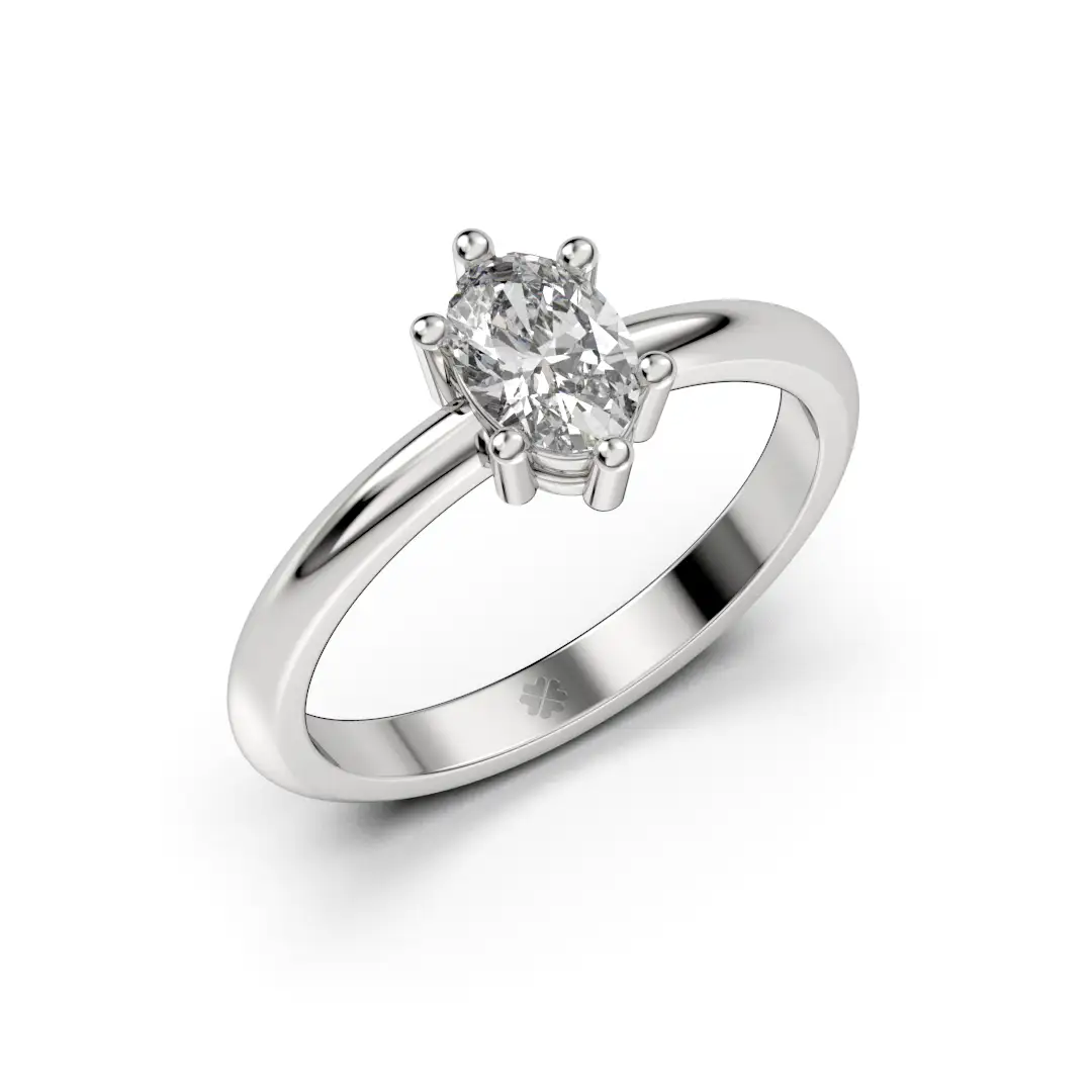 Anillo de Compromiso Solitario Lux Cordis Platino Anillo de Compromiso Solitario Lux Cordis Platino