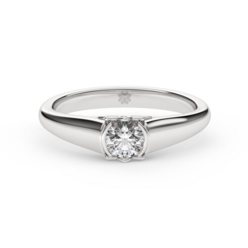 Anillo de Compromiso Solitario Nereidas Oro Blanco 18kt Anillo de Compromiso Solitario Nereidas Oro Blanco 18kt