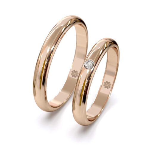 Argollas de Matrimonio Neo Classic Oro Rosa 18kt Argollas de Matrimonio Neo Classic Oro Rosa 18kt