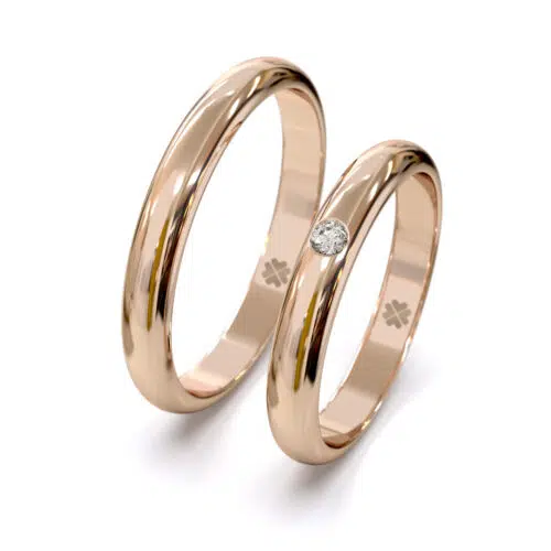 Argollas de Matrimonio Neo Classic Oro Rosa 18kt