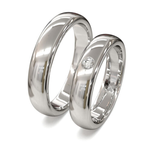 Argollas de Matrimonio Neo Classic Wide W Oro Blanco 18kt o Platino Argollas de Matrimonio Neo Classic Wide W Oro Blanco 18kt o Platino