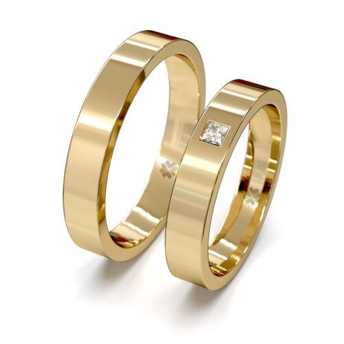 Argollas de Matrimonio Neo Eternite Oro Miel 18kt Argollas de Matrimonio Neo Eternite Oro Miel 18kt