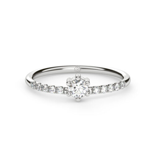 Anillo de Compromiso Solitario Orchis Lux Oro Blanco 18kt Anillo de Compromiso Solitario Orchis Lux Oro Blanco 18kt