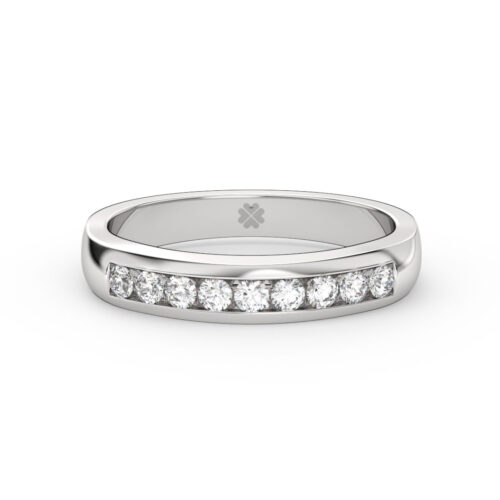 Anillo de Compromiso Cintillo Orión Oro Blanco 18kt Anillo de compromiso ORIÓN en oro blanco 18k Fairmined o platino responsable 950 con diamante de 3 o 5 puntos originario de Canadá