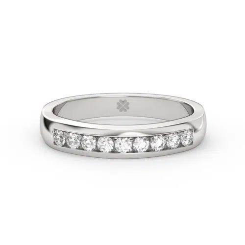 Anillo de compromiso ORIÓN en oro blanco 18k Fairmined o platino responsable 950 con diamante de 3 o 5 puntos originario de Canadá