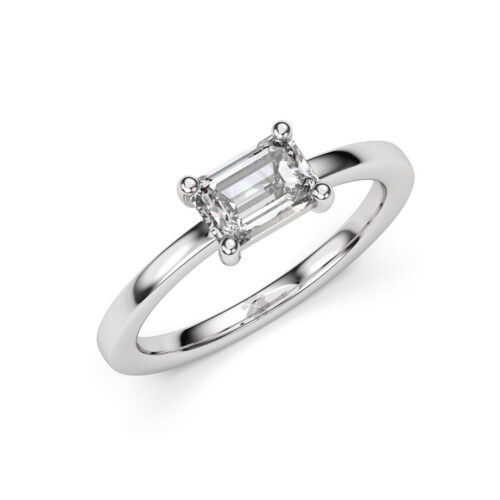 Anillo de Compromiso Solitario Occasus Oro Blanco 18kt Anillo de compromiso OCCASUS en oro blanco 18k Fairmined o platino responsable 950 con diamante de 100, 150 o 200 puntos de origen en laboratorio