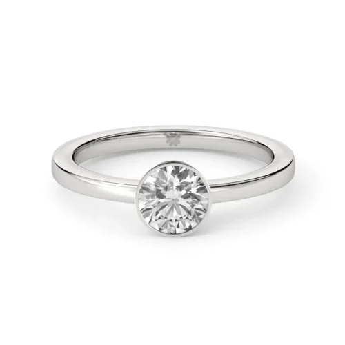 Anillo de Compromiso Solitario Orbis Oro Blanco 18kt