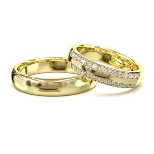 Argollas de Matrimonio Orbit Oro Amarillo 18kt Alternative view of Argollas de Matrimonio Orbit Oro Amarillo 18kt