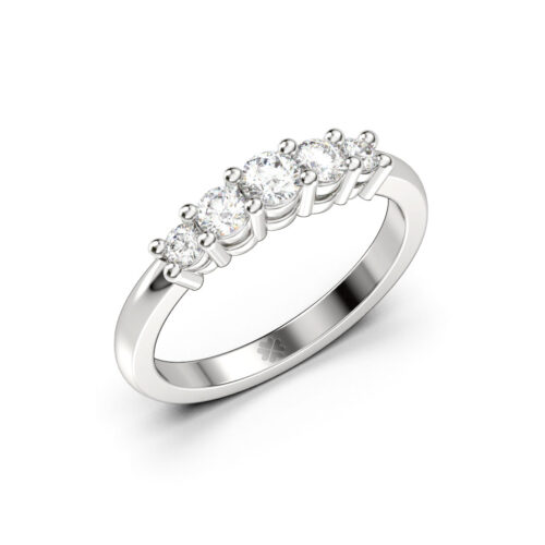 Anillo de Compromiso Quintillo Radianti Platino