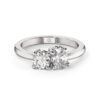 Anillo de compromiso RADYS en oro blanco 18k Fairmined o platino responsable 950 con diamante de 50, 100 o 150 puntos de origen en laboratorio