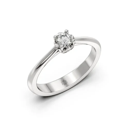 Anillo de Compromiso Solitario Ryvis Platino